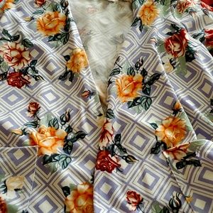 LuLaRoe floral cardigan sweater